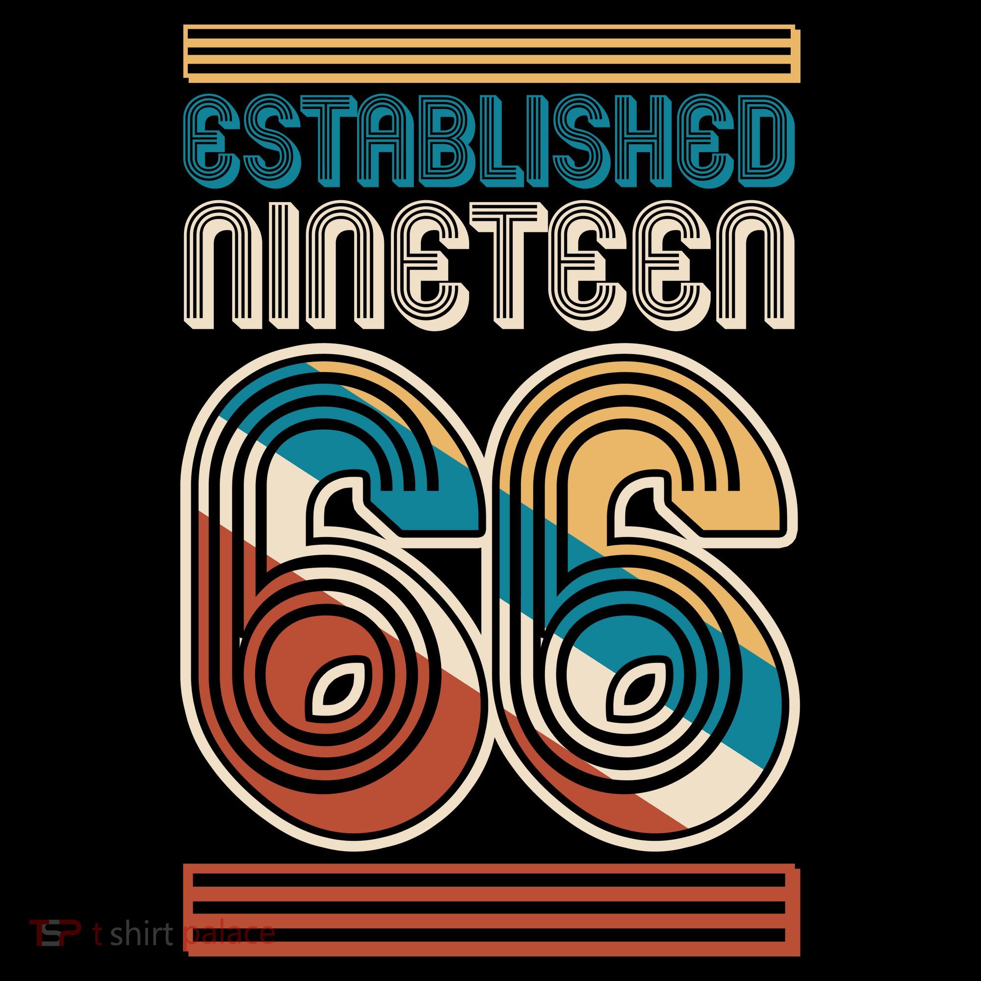 60th Birthday 1966 Established Nineteen 66 Hoodie