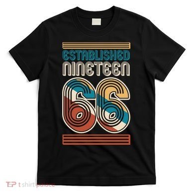 60th Birthday 1966 Established Nineteen 66 T-Shirt
