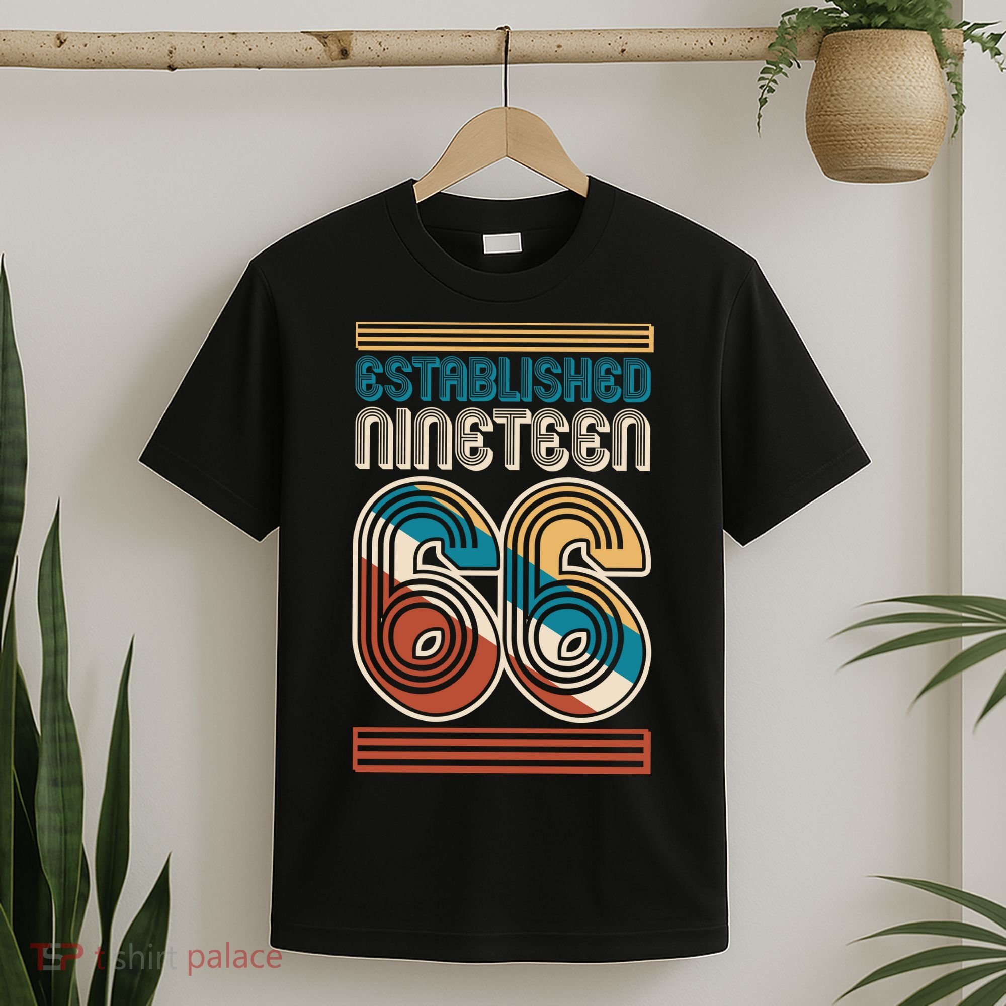 60th Birthday 1966 Established Nineteen 66 T-Shirt