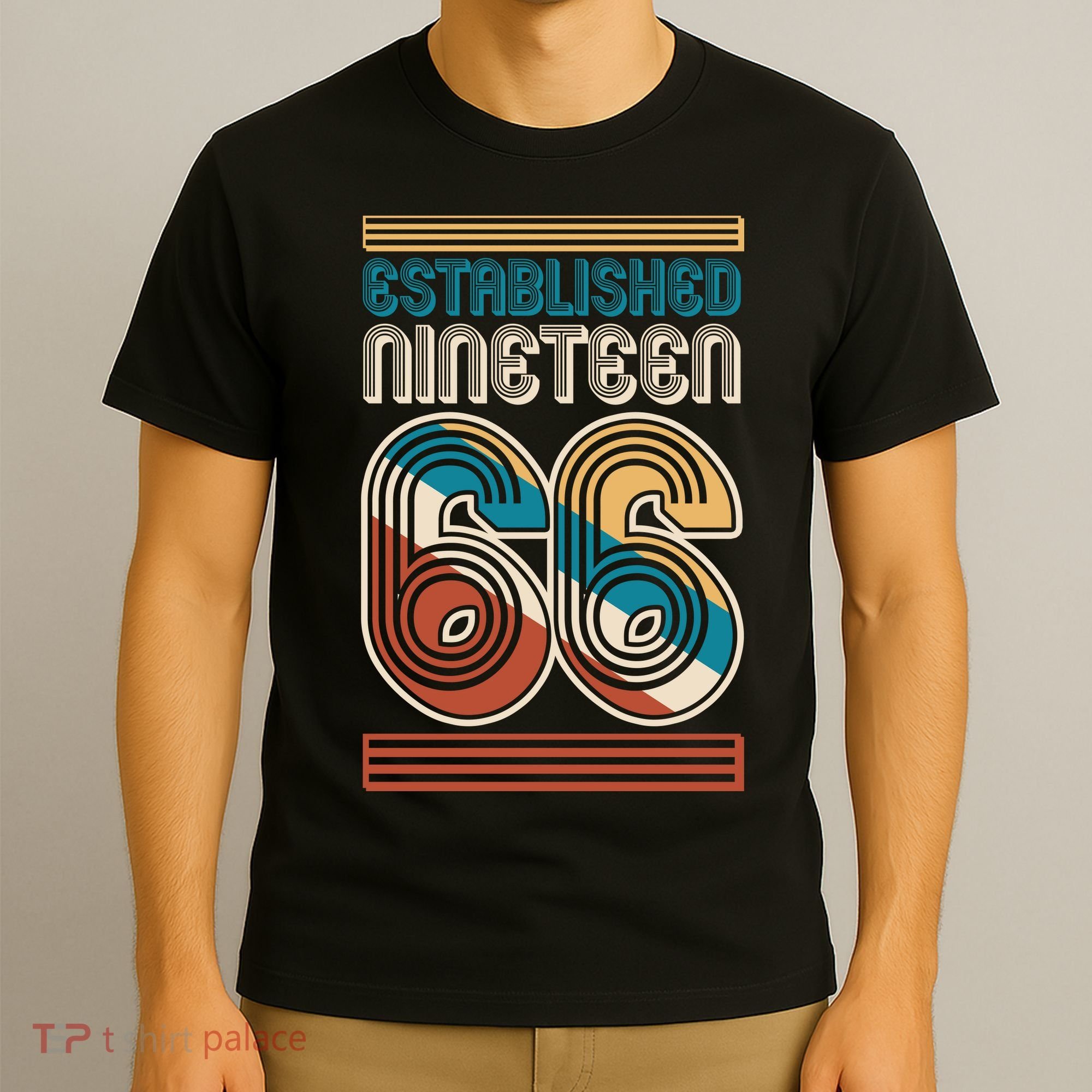 60th Birthday 1966 Established Nineteen 66 T-Shirt