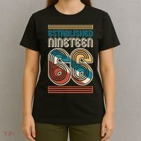 60th Birthday 1966 Established Nineteen 66 T-Shirt thumb 4