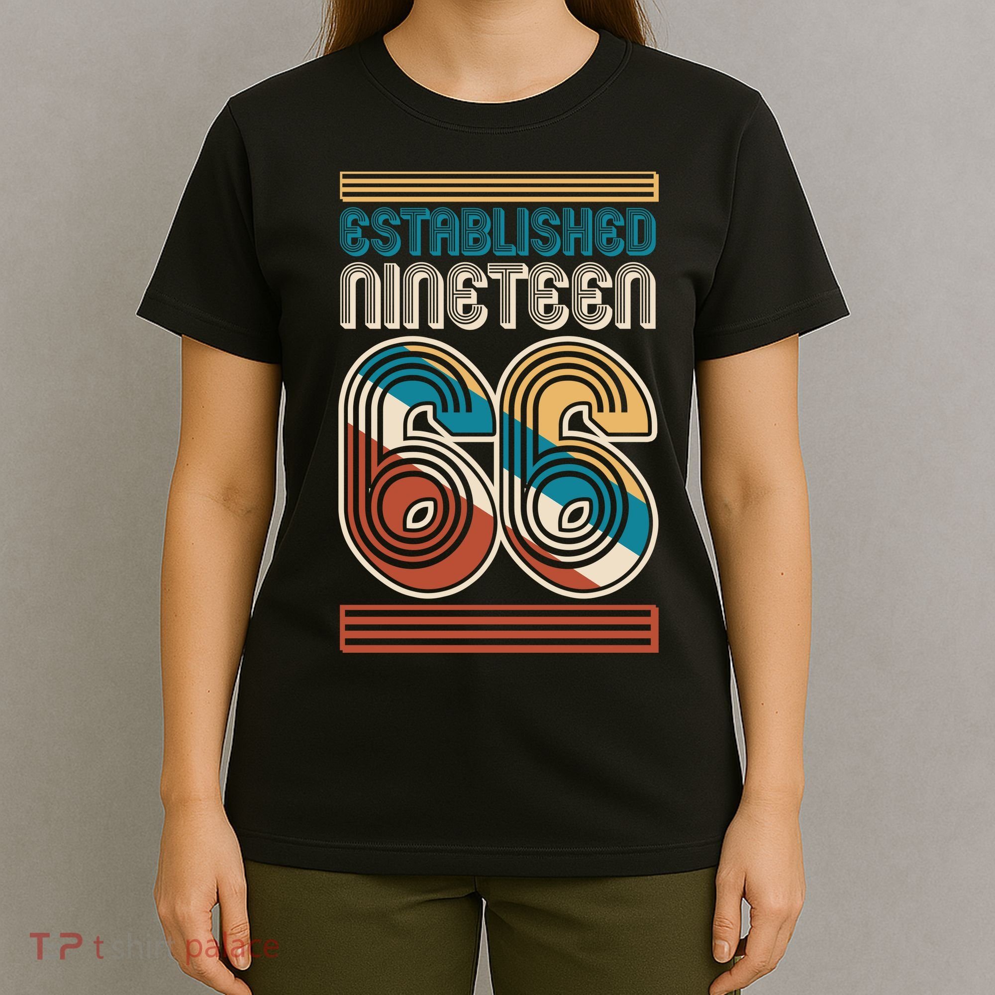 60th Birthday 1966 Established Nineteen 66 T-Shirt