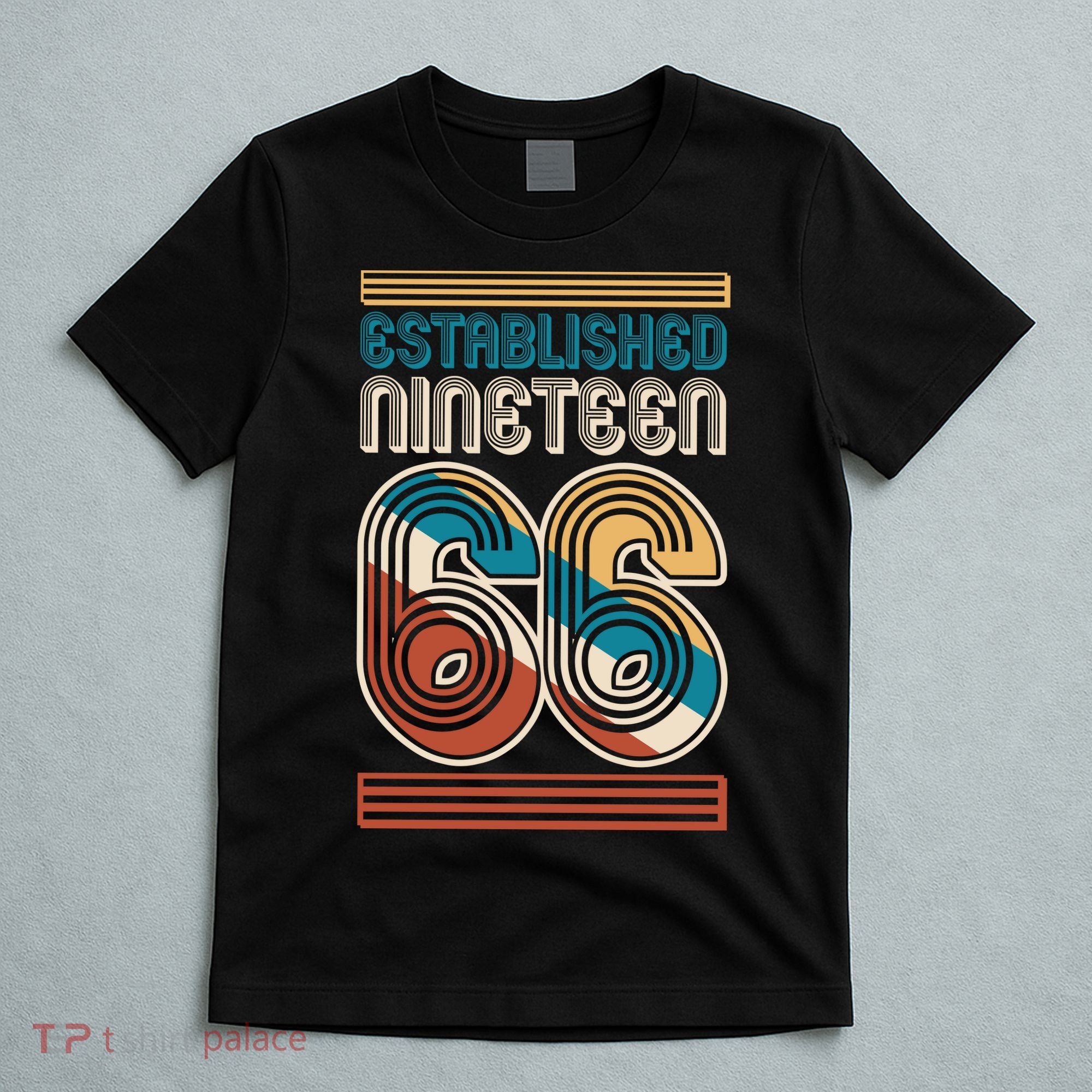 60th Birthday 1966 Established Nineteen 66 T-Shirt