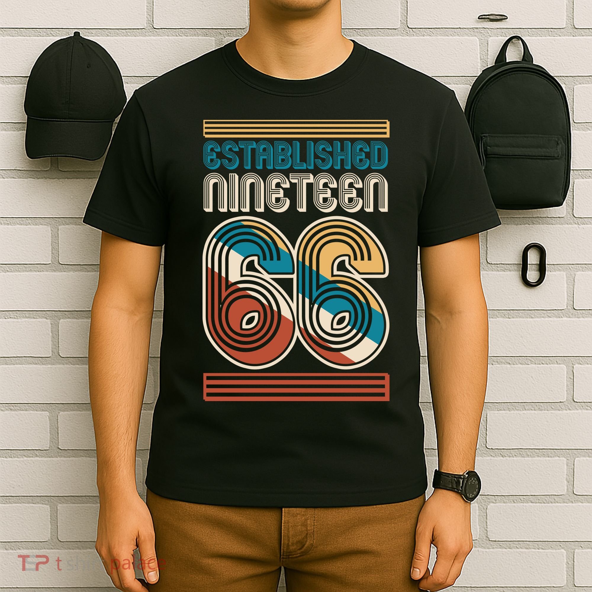 60th Birthday 1966 Established Nineteen 66 T-Shirt