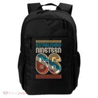 60th Birthday 1966 Established Nineteen 66 Backpack thumb 0