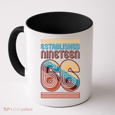 60th Birthday 1966 Established Nineteen 66 Coffee Mug