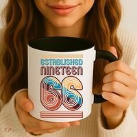 60th Birthday 1966 Established Nineteen 66 Coffee Mug thumb 3