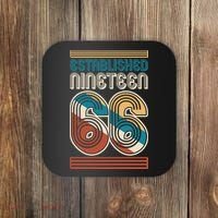 60th Birthday 1966 Established Nineteen 66 Coaster thumb 0