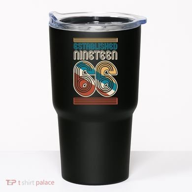 60th Birthday 1966 Established Nineteen 66 Tumbler