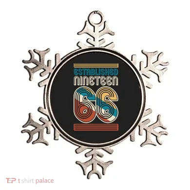 60th Birthday 1966 Established Nineteen 66 Ornament