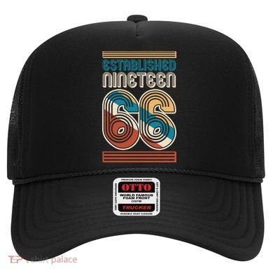 60th Birthday 1966 Established Nineteen 66 Hat