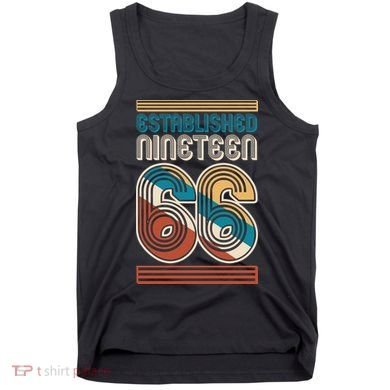 60th Birthday 1966 Established Nineteen 66 Tank Top