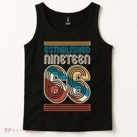60th Birthday 1966 Established Nineteen 66 Tank Top thumb 2
