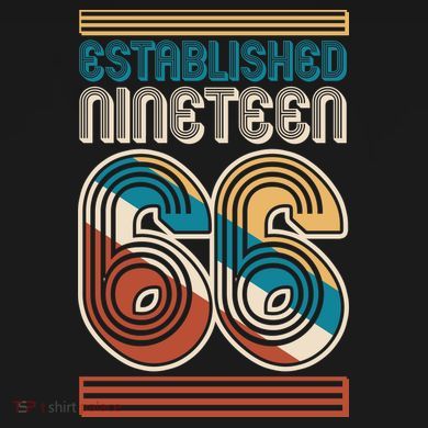 60th Birthday 1966 Established Nineteen 66 Tank Top