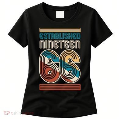 60th Birthday 1966 Established Nineteen 66 Women's T-Shirt