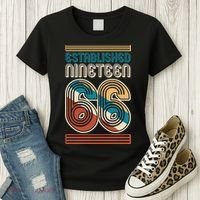 60th Birthday 1966 Established Nineteen 66 Women's T-Shirt thumb 3
