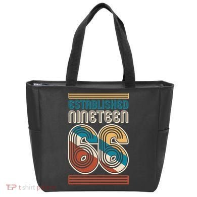 60th Birthday 1966 Established Nineteen 66 Tote Bag
