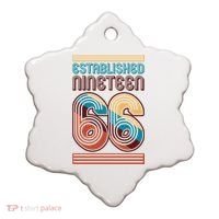 60th Birthday 1966 Established Nineteen 66 Ceramic Ornament thumb 0