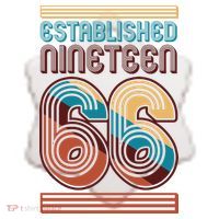 60th Birthday 1966 Established Nineteen 66 Ceramic Ornament thumb 2