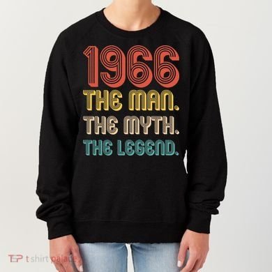 60th Birthday 1966 The Man Myth The Legend Women's Sweatshirt