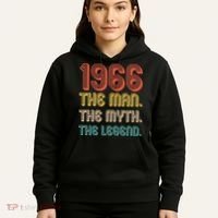 60th Birthday 1966 The Man Myth The Legend Hoodie thumb 5