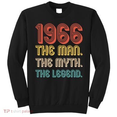 60th Birthday 1966 The Man Myth The Legend Sweatshirt