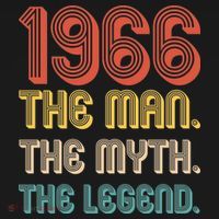 60th Birthday 1966 The Man Myth The Legend Women's Hoodie thumb 2