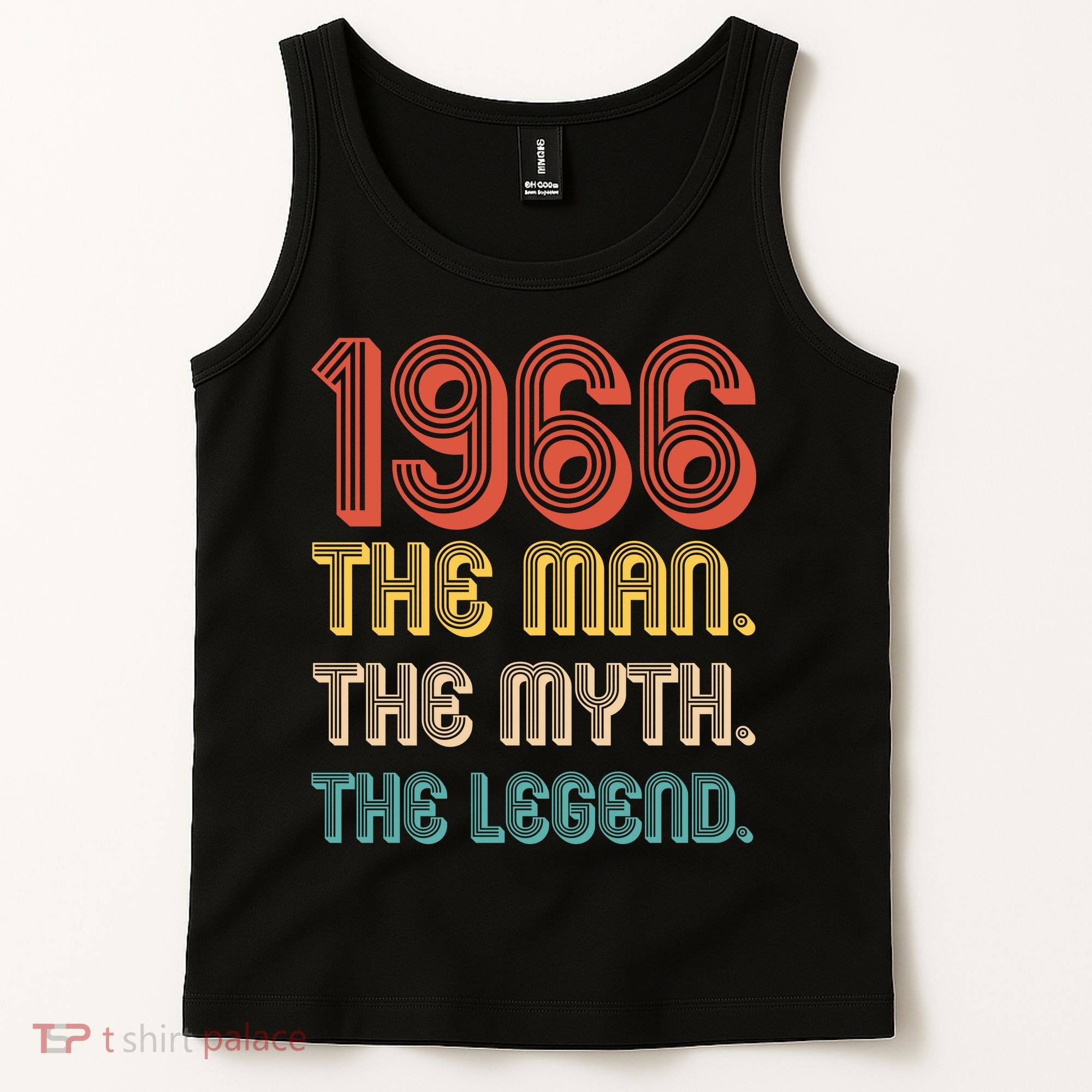 60th Birthday 1966 The Man Myth The Legend Tank Top