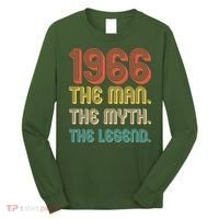 60th Birthday 1966 The Man Myth The Legend Long Sleeve Shirt thumb 0