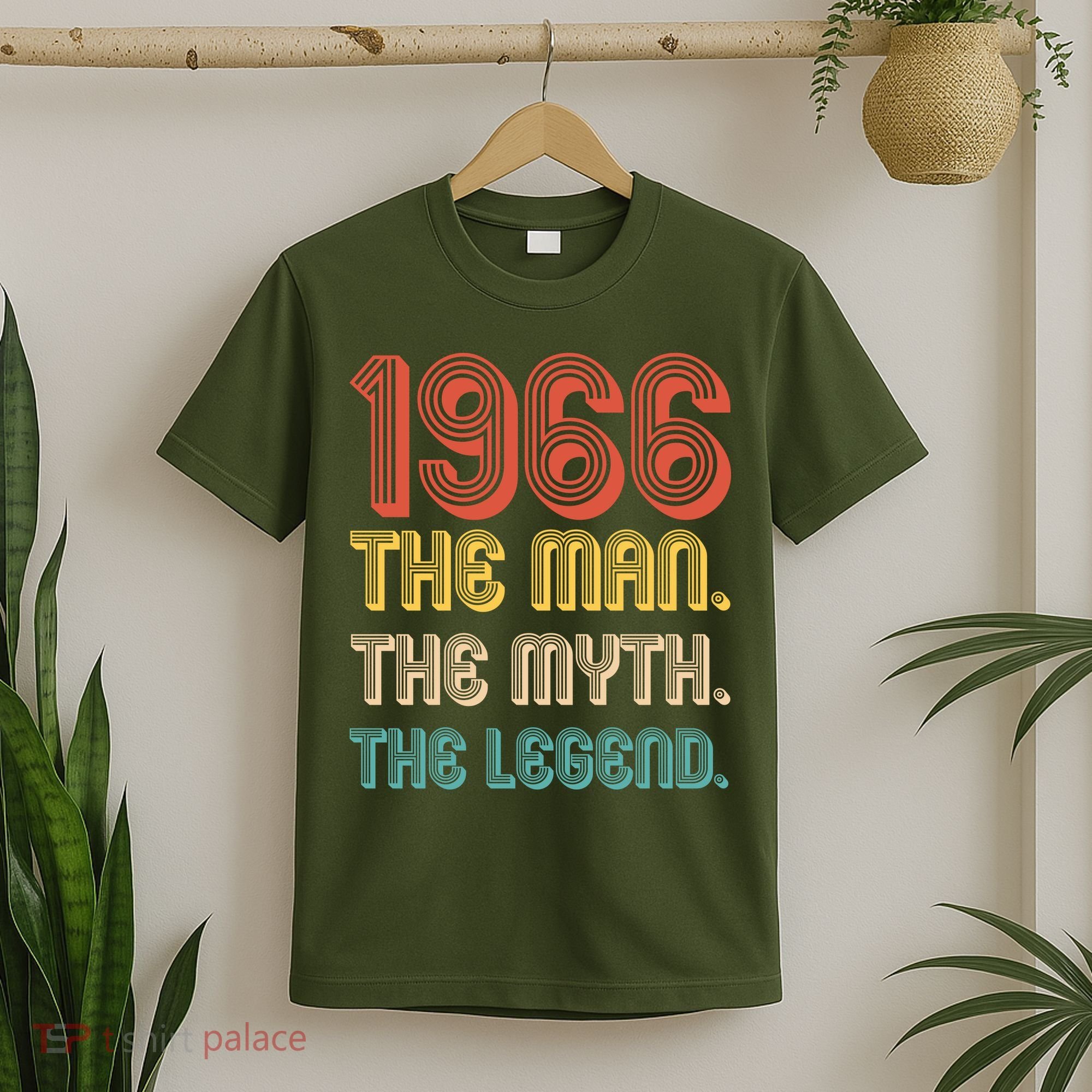 60th Birthday 1966 The Man Myth The Legend T-Shirt
