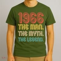 60th Birthday 1966 The Man Myth The Legend T-Shirt thumb 3