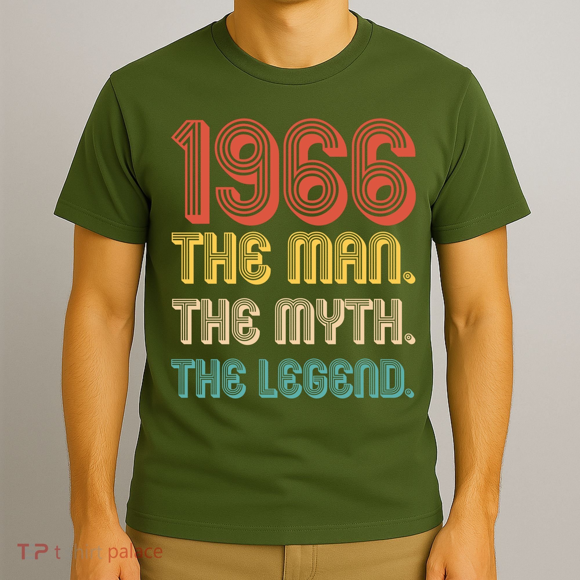 60th Birthday 1966 The Man Myth The Legend T-Shirt