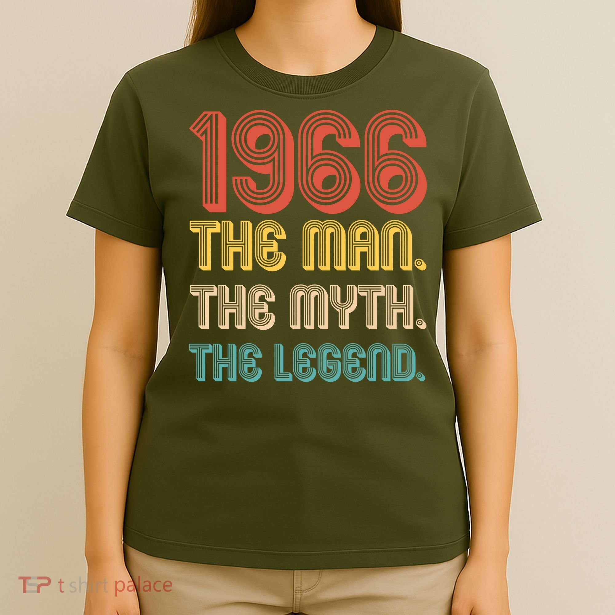 60th Birthday 1966 The Man Myth The Legend T-Shirt