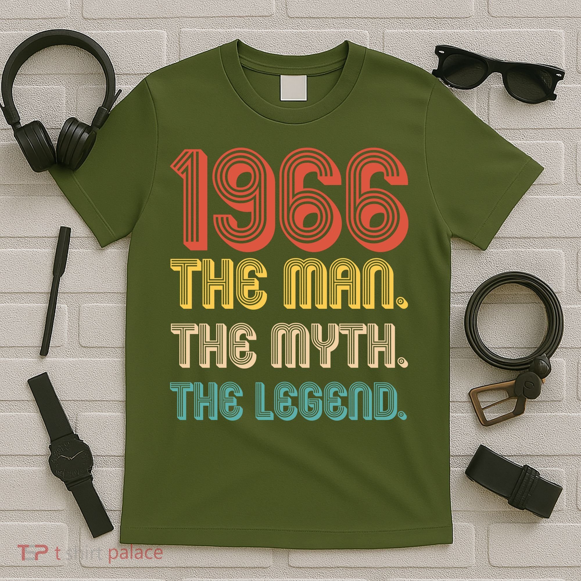 60th Birthday 1966 The Man Myth The Legend T-Shirt