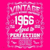 60th Birthday 1966 Vintage Quality Without Compromise Aged To Perfection Genuine T-Shirt thumb 7
