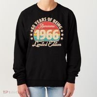 60th Birthday 60 Years Of Being Awesome 1966 Limited Edition Women's Sweatshirt thumb 0