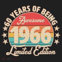 60th Birthday 60 Years Of Being Awesome 1966 Limited Edition Beanie thumb 2