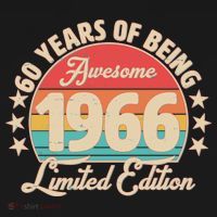60th Birthday 60 Years Of Being Awesome 1966 Limited Edition Ornament thumb 1
