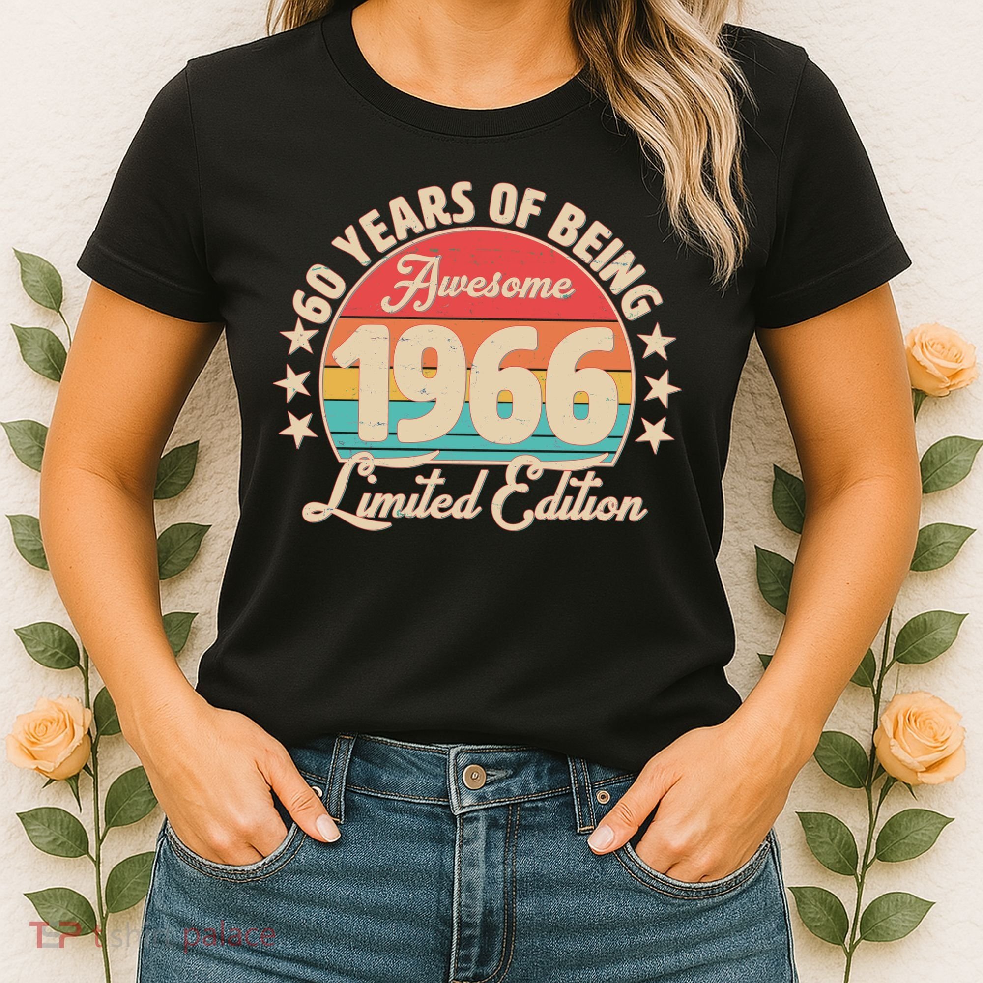 60th Birthday 60 Years Of Being Awesome 1966 Limited Edition Women's T-Shirt