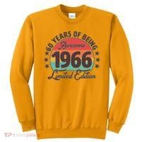 60th Birthday 60 Years Of Being Awesome 1966 Limited Edition Sweatshirt thumb 0