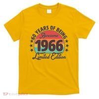 60th Birthday 60 Years Of Being Awesome 1966 Limited Edition T-Shirt thumb 0