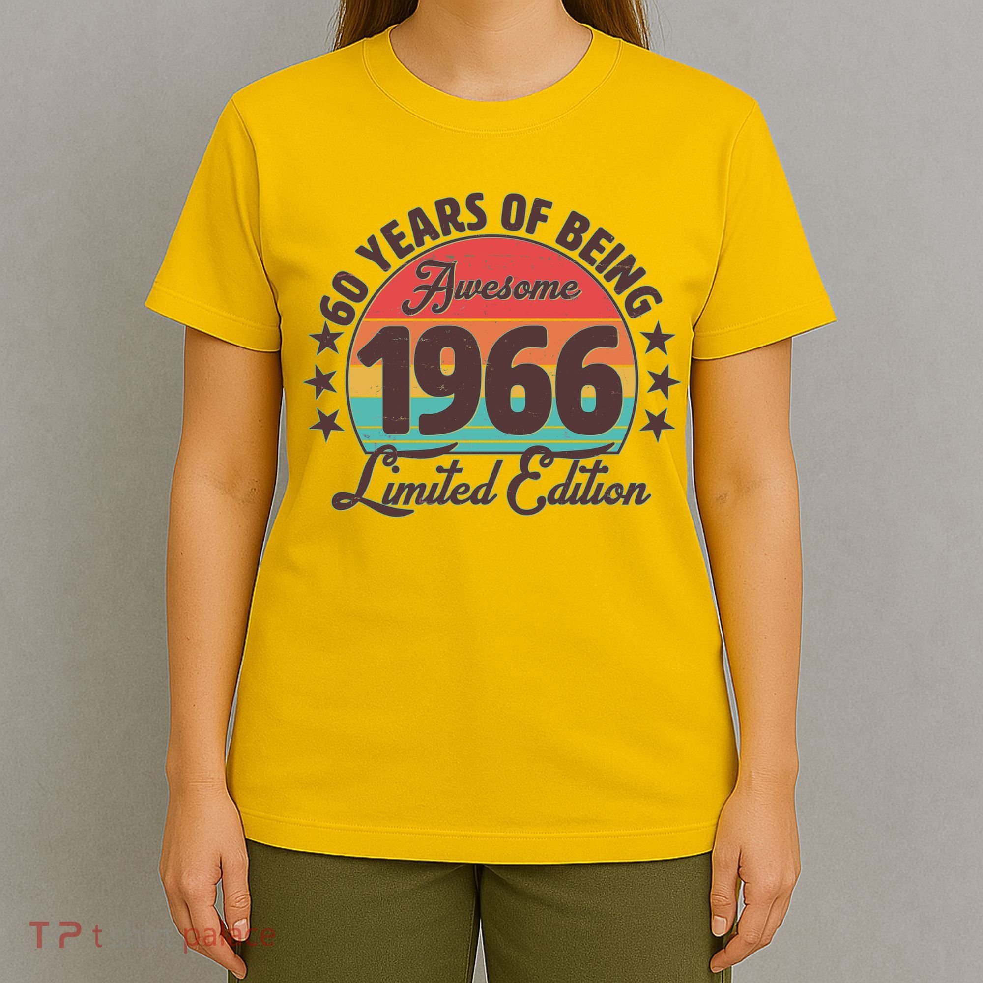 60th Birthday 60 Years Of Being Awesome 1966 Limited Edition T-Shirt