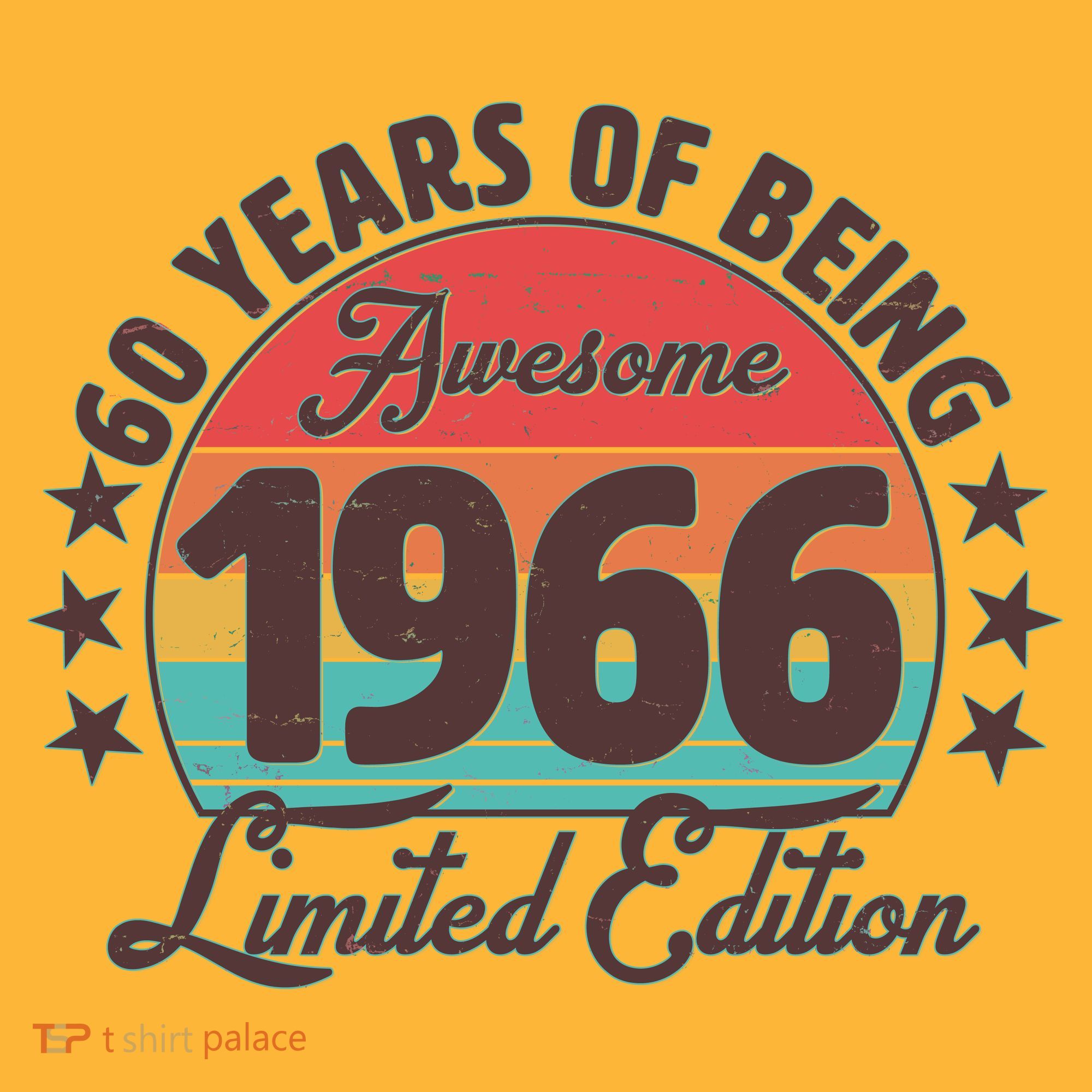 60th Birthday 60 Years Of Being Awesome 1966 Limited Edition Visor