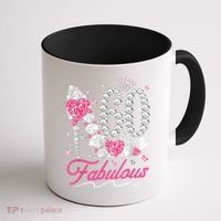 60th Birthday 60 & Fabulous Pink 60 Years Old Diamond Shoes Coffee Mug thumb 1