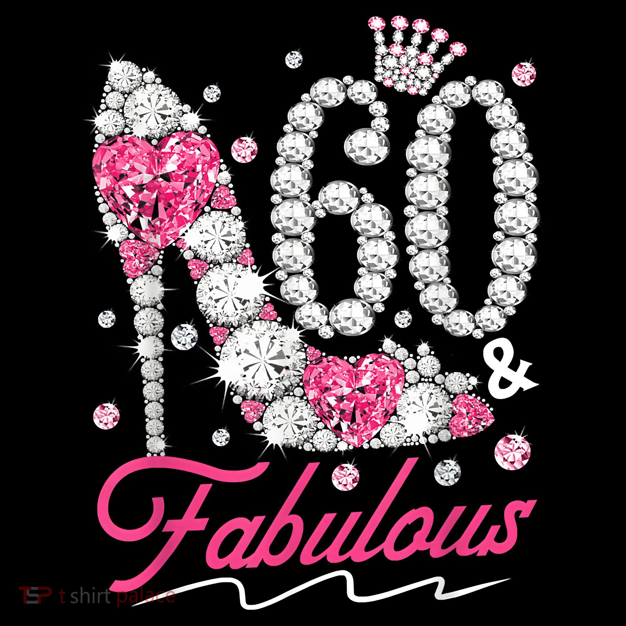 60th Birthday 60 & Fabulous Pink 60 Years Old Diamond Shoes Coffee Mug