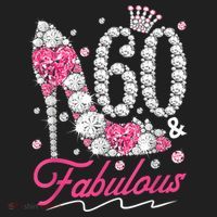60th Birthday 60 & Fabulous Pink 60 Years Old Diamond Shoes Beanie thumb 2