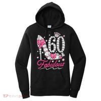 60th Birthday 60 & Fabulous Pink 60 Years Old Diamond Shoes Women's Hoodie thumb 0
