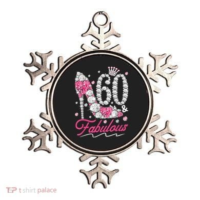 60th Birthday 60 & Fabulous Pink 60 Years Old Diamond Shoes Ornament