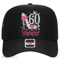 60th Birthday 60 & Fabulous Pink 60 Years Old Diamond Shoes Hat thumb 0