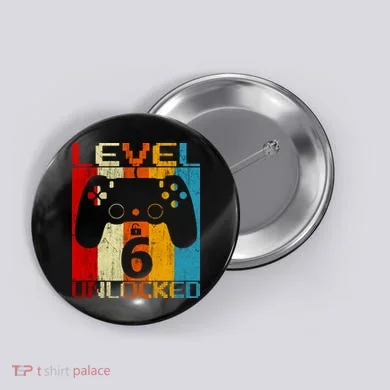6th Birthday Button